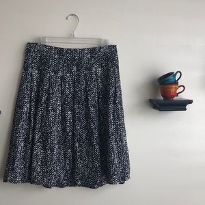 Talbots Pleated Graphic Skirt